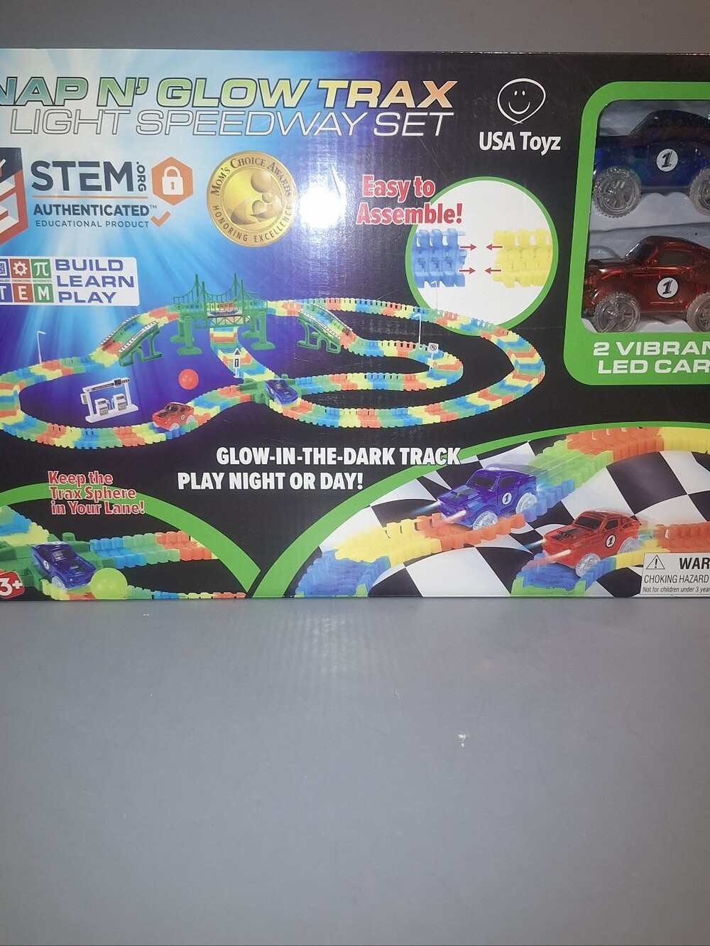 The USA Toyz Snap N' Glow Trax is a modern STEM educational toy